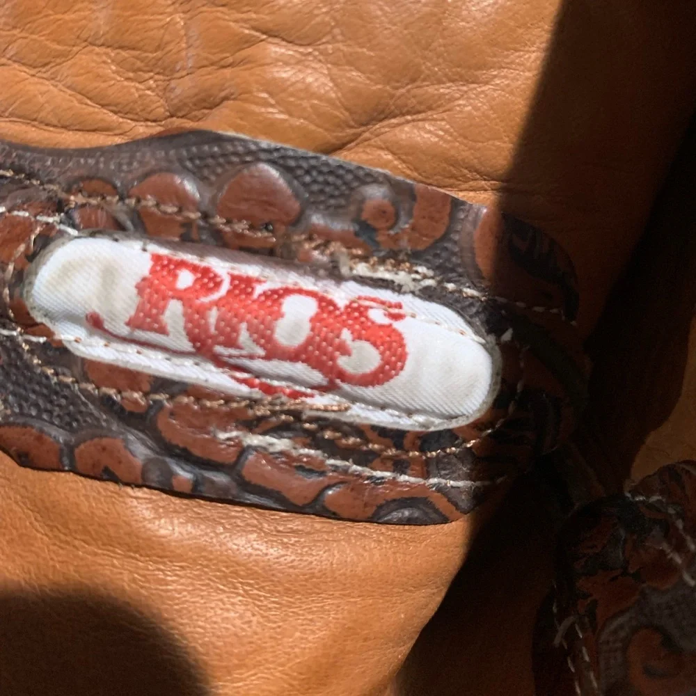 Rios of Mercedes leather embossed cowboy cowgirl boots! Sz 7 - Picture 2 of 7